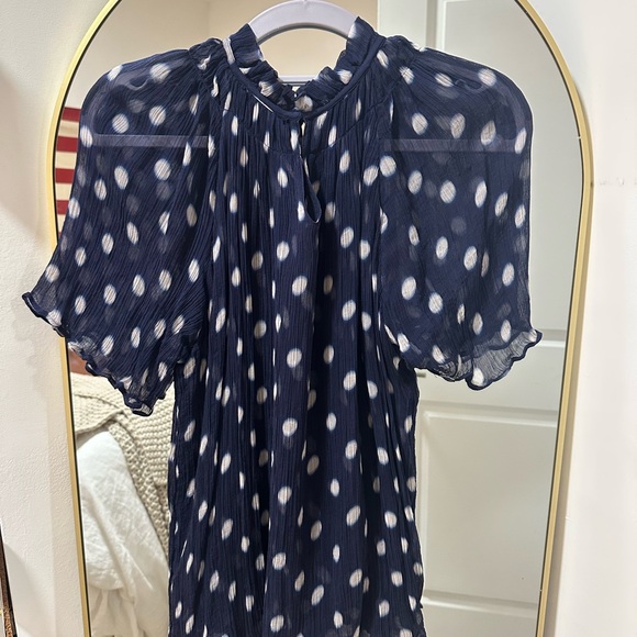 J. Crew Ruffle Polkadot Blouse - Picture 3 of 3